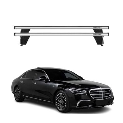 Menabo Dachträger Grundträger für Mercedes S Klasse W223 2020-2025 Alu Grau 2tlg