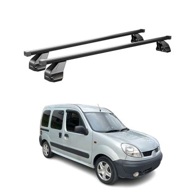 Menabo Dachträger Grundträger für Nissan Kubistar 2003-2009 Stahl Schwarz 2tlg