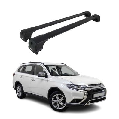 Dachträger Grundtäger für Porsche Macan 2014-2024 75kg Aluminium Schwarz 2 tlg