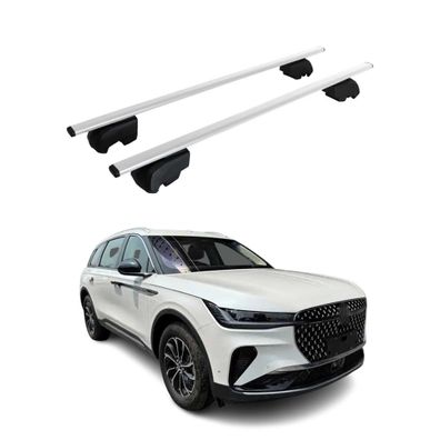 Dachträger für Lincoln Nautilus 2025 Grundträger Metall Silber ABE 2x