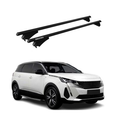 Menabo Dachträger Grundtäger für Peugeot 5008 mk2 2020-2024 FL 75kg Alu Schwarz