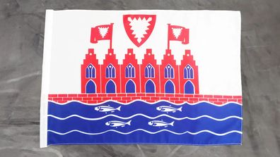 Fahne Flagge Heiligenhafen - Stockfahne - 30 x 45 cm