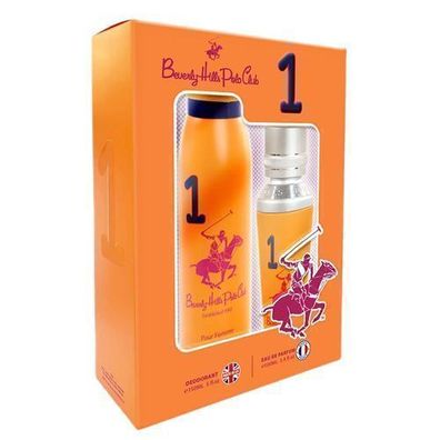 Beverly Hills Polo Club Damen Parfum Geschenkset: Eau de Parfum 100 ml & Deodora