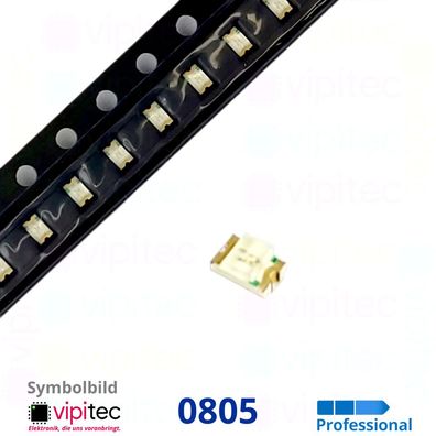 0805 SMD-LED blau klar 2,5..3,6V 470nm 100..160mcd 120° Leuchtdiode Licht