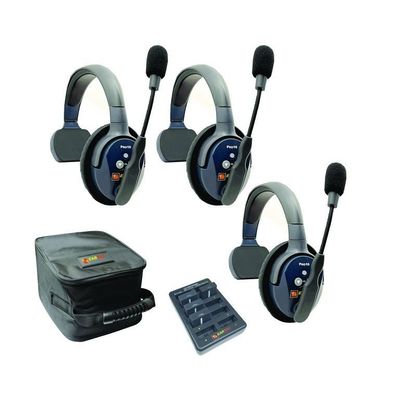 EARTEC UltraLite PRO16 ETP3S Intercomsystem für 3 Personen - Vollduplex 2.4 GHz