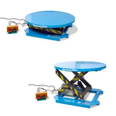Hanselifter Stationaerer Hubtisch mit drehbarer Plattform Hubhoehe 700mm Tragkraft 1
