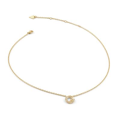 Guess Schmuck Damen-Halskette G Pavé Goldfarben JUBN05441JWYG