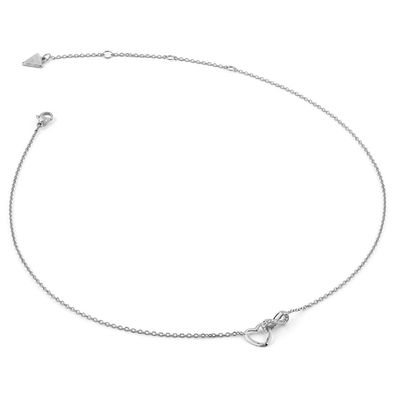 Guess Schmuck Damen-Kette Herz Unendlichkeit Silberfarben JUBN05530JWRH