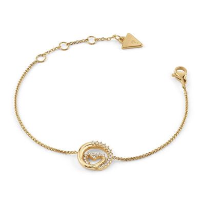 Guess Schmuck Damen-Armband Herz Goldfarben S JUBB05527JWYGS