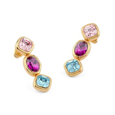 Guess Schmuck Damen-Ohrringe Ohrhänger Mehrfarbig Goldfarben JUBE05312JWYGMCT/U