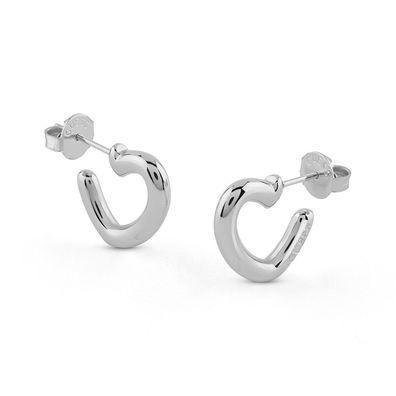 Guess Schmuck Damen-Ohrringe Herz Creolen JUBE05535JWRHT/U