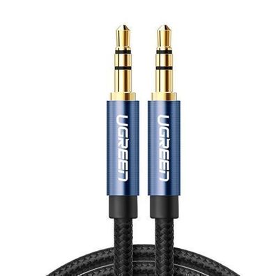 Ugreen Premium AUX Audiokabel 3,5 mm Klinkenstecker, 1 Meter Blau (AV112)