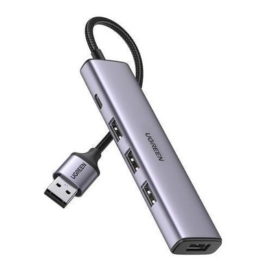 Ugreen USB 3.0 Hub 4-Port Verteiler Grau (Modell CM473 20805)