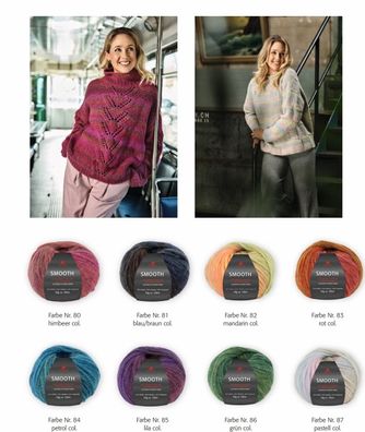 50g Pro Lana Smooth Farbverlaufsgarn Wolle zum Stricken Häkeln GP 159,00€/1kg