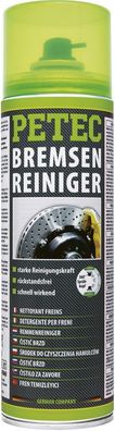Bremsenreiniger PETEC Aerosoldose Spray, 500 ml Reinigen Entfetten von Trommel- und