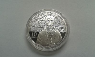 Original 10 euro 2025 PP Malta Joseph Turner 1 Unze Silber 999er - NUR 600 Stück