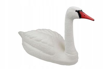 Schwimmender Schwan Teichfigur Teichdeko Schwanfigur Extra Groß Kunststof 87cm