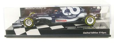 AlphaTauri Honda AT02 No.22 Bahrain GP Formula 1 2021 (Y. Tsunoda) 1:43 Minichamps