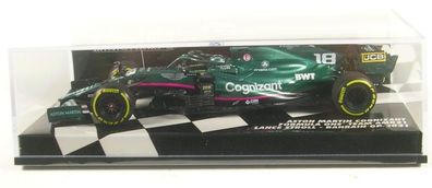 Aston Martin AMR21 No.18 Bahrain GP 2021 (Lance Stroll) 1:43 Minichamps