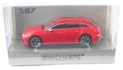Audi RS 6 Avant (rot metallic) 2019 1:87 Minichamps  
