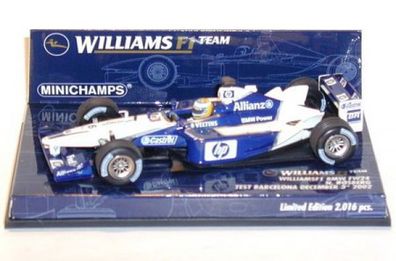 BMW FW24 Williams SF1 No.6 Test 3. Dezember 2002 Barcelona N. Rosberg 1:43