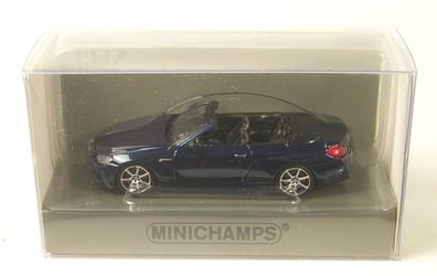 BMW M6 Cabrio (blau metallic) 2015 1:87 Minichamps