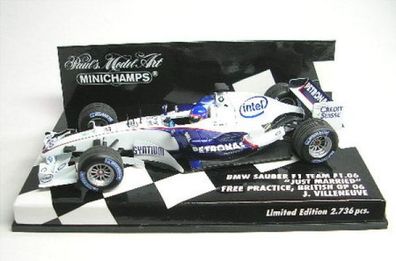 BMW Sauber F1.06 No. 17 (Just Married) J. Villeneuve - Free Practice British GP 2006