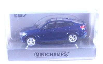 BMW X6 (blau metallic) 2020  1:87 Minichamps