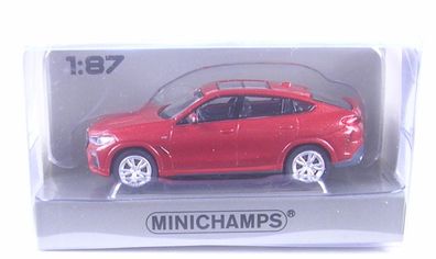 BMW X6 (rot) 2020 1:87 Minichamps