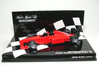 European Minardi F1 x 2 Private Session 2002 1:43 Minichamps