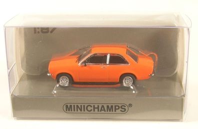 Opel Kadett Saloon (orange) 1973 1:87 Minichamps