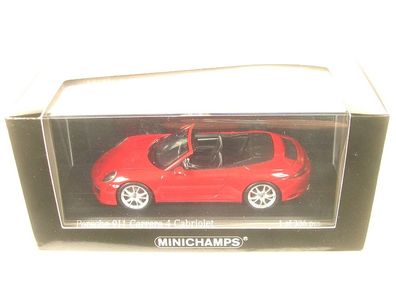 Porsche 911 (991.2) Carrera 4 Cabriolet (indischrot) 2016 - 1:43