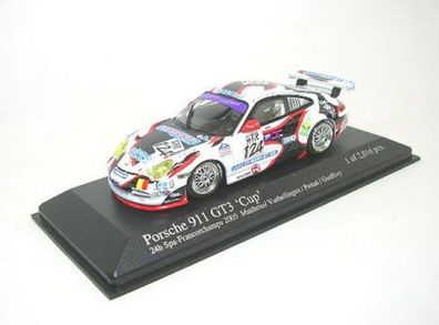 Porsche 911 GT3 No.124 Spa 2005 (Mattheus - Vanbellingen - Fumal - Geoffroy) 1:43 Min