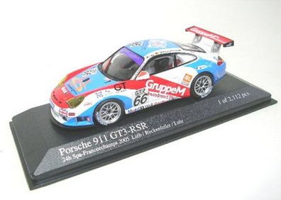 Porsche 911 GT3-RSR No.66 24h Spa 2005 (Lüb - Rockenfeller - Lahr) 1:43 Minichamps