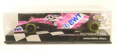 RACING POINT RP20 No.18 1St Pole Turkish GP Formula 1 2020  (Lance Stroll) 1:43 Mini