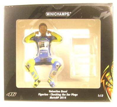Valentino Rossi Figurine - Checking the Ear Plugs - MotoGP 2014
