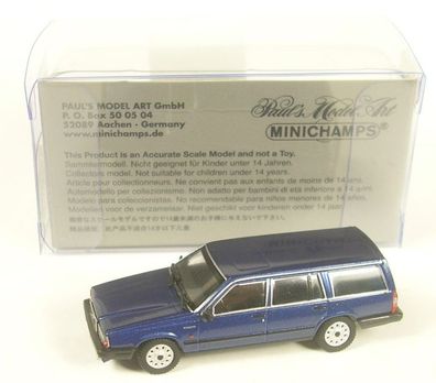 Volvo 740 GL Break (dunkelblau-metallic) 1986 1:87 Minichamps