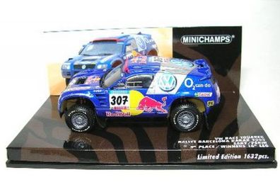 VW Race Touareg No.307 5th Rally Barcelona Dakar 2005 (Saby - Perin) 1:43 Minichamps