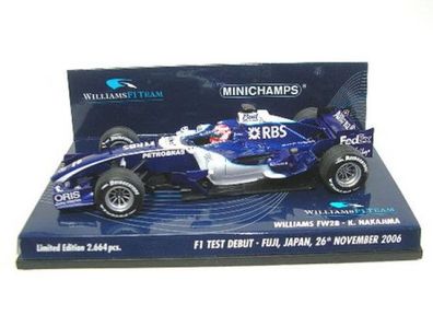 Williams FW 28 Test Japan Formel 1 2006 (K. Nakajima) 1:43 Minichamps