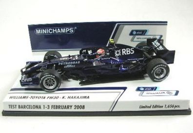 Williams-Toyota FW 30 No. 8 K. Nakajima Test Barcelona 2008