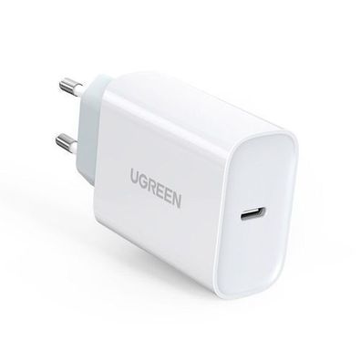 Ugreen USB-C Ladegeraet 30W, Power Delivery, Quick Charge 4.0, Weiss, Modell 70161