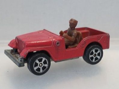 Willys Jeep rot Corgi Juniors mit Fahrerfigur