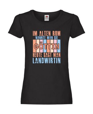 Im Alten Rom: Landwirtin| Bäuerin | Landwirtschaft Damen Shirt Schwarz