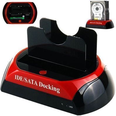 IDE SATA Festplatten Docking Station zu USB 2.0 2,5 Zoll Konverter Adapter Retoo