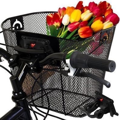 Fahrradkorb Vorne Lenkerkorb Lenker Korb Fahrrad Metall 20L Einkaufskorb Retoo
