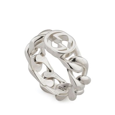 Gucci - YBC843627001 - Gucci Verriegelungsring Gucci#ineinander in der übergebenen Si