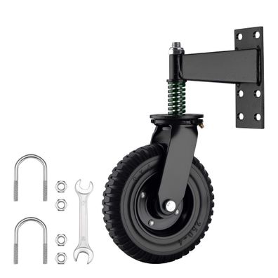 Wiltec Torrolle bis 275kg Schiebetorrolle 360° Gummirad Laufrolle Schiebetor