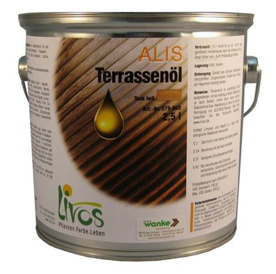 Livos Alis Terrassenöl 579 2,5 L