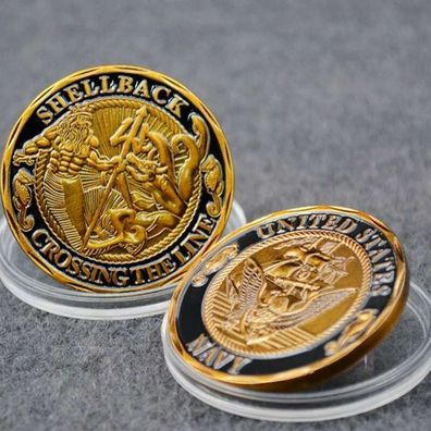 Shellback Crossing the Line Sailor Medaille Schönes Souvenier(Med13092510)