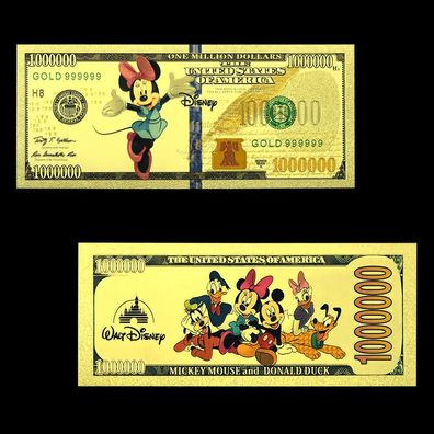 Sammler Goldfolie Banknote Minnie Maus (P13092540)